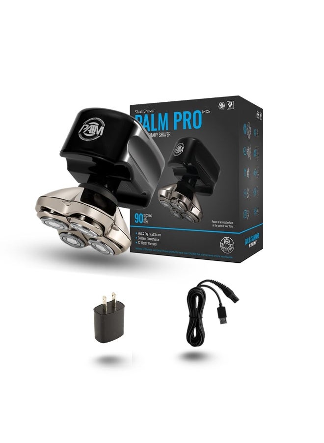Skull Shaver Palm Pro MX5 Shaver for Men: Best For Bald Head & Face, Waterproof, Cordless, Gift Item, Travel-Friendly - 2025 Model - Image 1