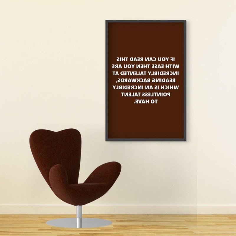 Inephos Funny Reading Backwards Poster Print (Size: 8 inch X 12 inch, Framed, Laminated Print) - Image 5