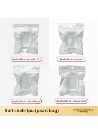 For Apple Headset Airpods4 Wireless Bluetooth Protective Cover TPU Transparent Material-Color:Tpu Soft Shell + Pearlescent Bag-Applicable Models:Fifth Generation=pro2: No Ears - pzsku/ZAFAB46645216BED1A700Z/45/1745024259/6c6418f3-be7c-47dc-adf5-f9669bd0652d