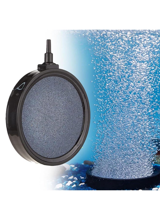 Neostyle Aquarium Bubble  Stone, Air Stone Disc Bubble Diffuser,Suitable for Aquarium Fish Tanks (Black 4 Inch)  - Image 1
