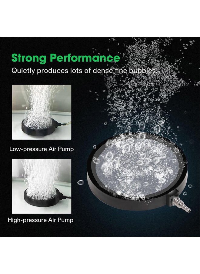 Neostyle Aquarium Bubble  Stone, Air Stone Disc Bubble Diffuser,Suitable for Aquarium Fish Tanks (Black 4 Inch)  - Image 3