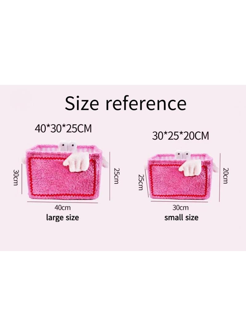XiuWoo 1 Pcs Creative Little Monster Toys Snack Sorting Storage Basket Storage Box Green - Image 3