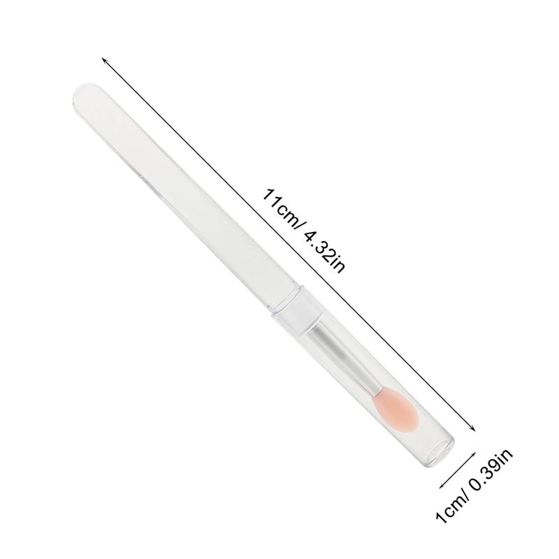 5pcs Silicone Lip Brush Set for Makeup – Reusable Lipstick Application and Lip Scrub Applicator Crystal Soft Silicone Heads and Eyeshadow Use Beauty Tool Kit for Professional - Image 2