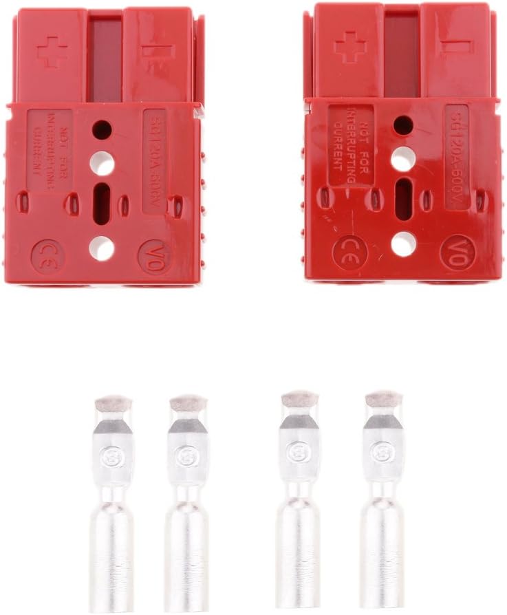 klarako 1 Pair Caravan Winch Trailer 175A 120A 50A 600V Battery Plugs Quick Disconnect Connectors  120A - Image 1