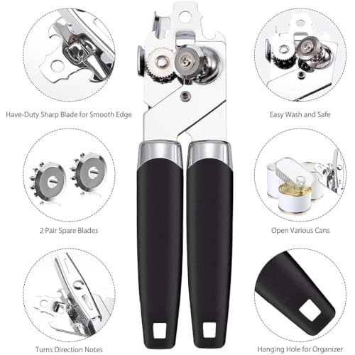 Divinext Stainless Steel Multipurpose Manual Tin/Can Opener Tool, 18 X 5.5 X 2 cm, Red - Image 4