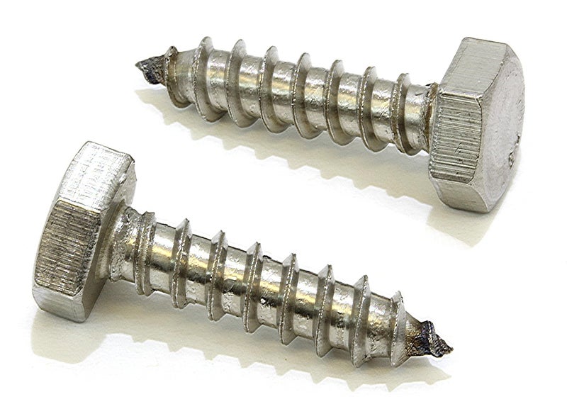 Bolt Dropper 25 Pack Lag Bolts - 1/4 x 1 Inch Hex Head Screws for Wood - 304 Stainless Steel Heavy Duty Hex Screws with Coarse Threads - Strong Rust Resistant Lag Bolts for Indoor and Outdoor Projects - Image 1
