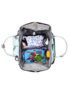 THE CLOWNFISH Baby On Board Series Multipurpose Diaper Bag;Backpack;Nappy Bag;Handbag;Maternity Bag For Baby Essentials With Bottle Organizer & Tissues Dispensing Pocket In Polyester (Light Turquiose)  - Image 5