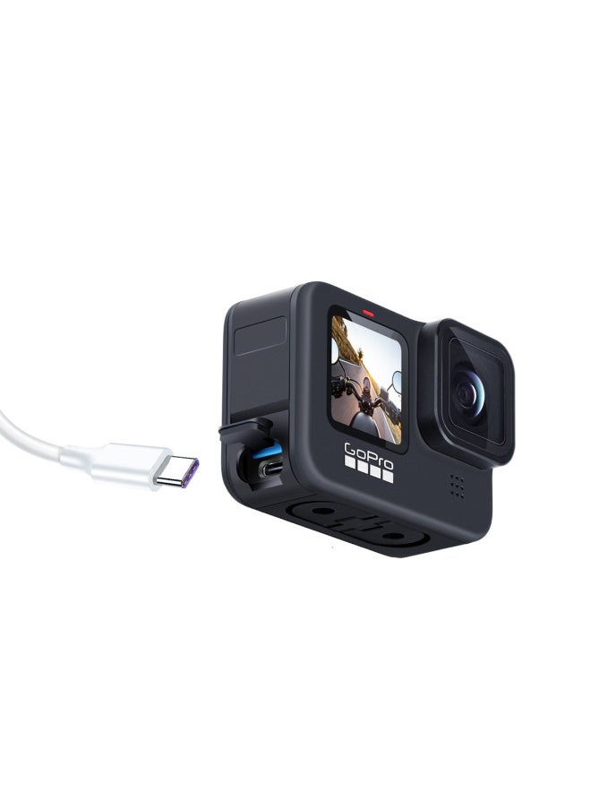Generic Applicable To Gopro12/11/10/Universal Metal Side Cover Battery Cover Side Charging Side Opening Charging Cooling Cover-Color:9/10/11/12/13 Generation Metal Charging Side Cover  - Image 4