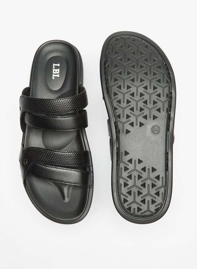 ال بي ال من شو اكسبرس Men Textured Slip-On Arabic Sandals