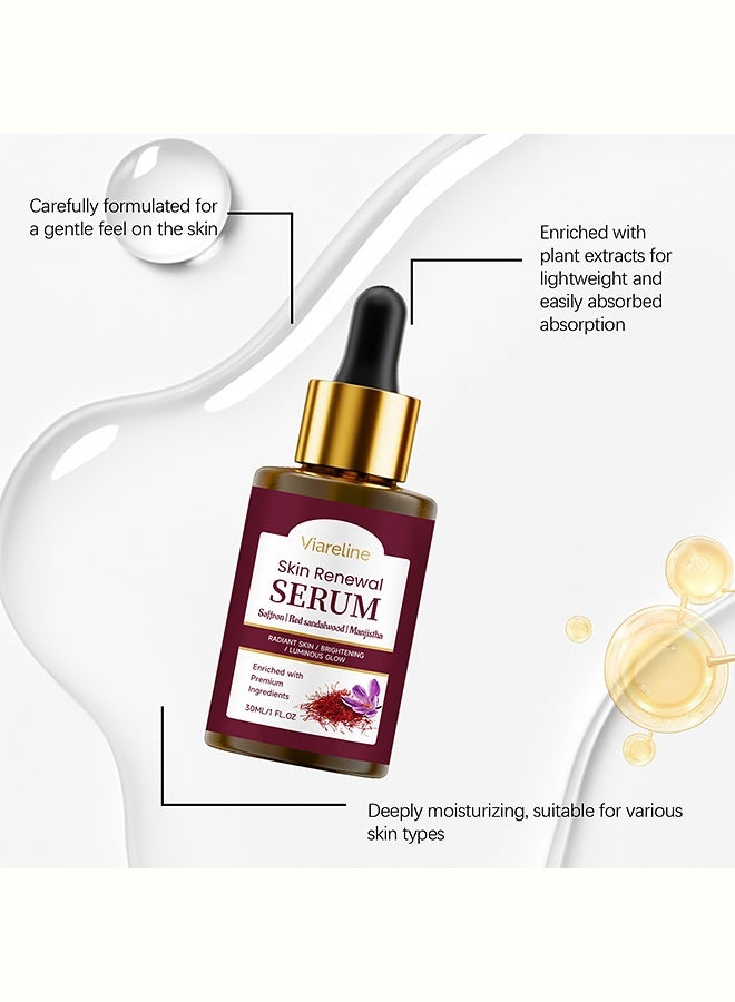 Viareline Saffron Skin-Care Essence - Transparent and Moisturizing Soft and Fine Lustrous Facial Serum 30ml - Image 3