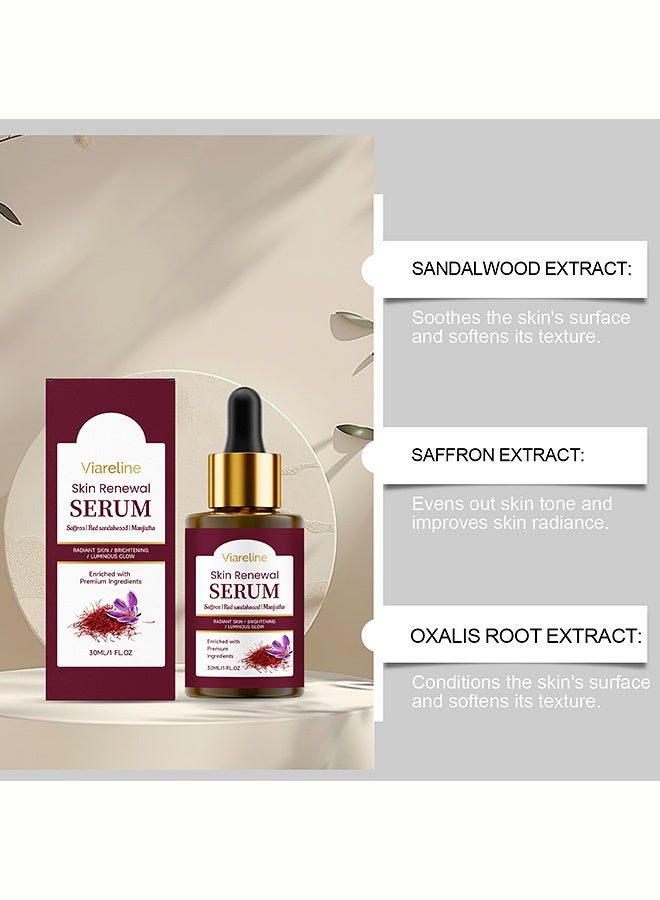 Viareline Saffron Skin-Care Essence - Transparent and Moisturizing Soft and Fine Lustrous Facial Serum 30ml - Image 4