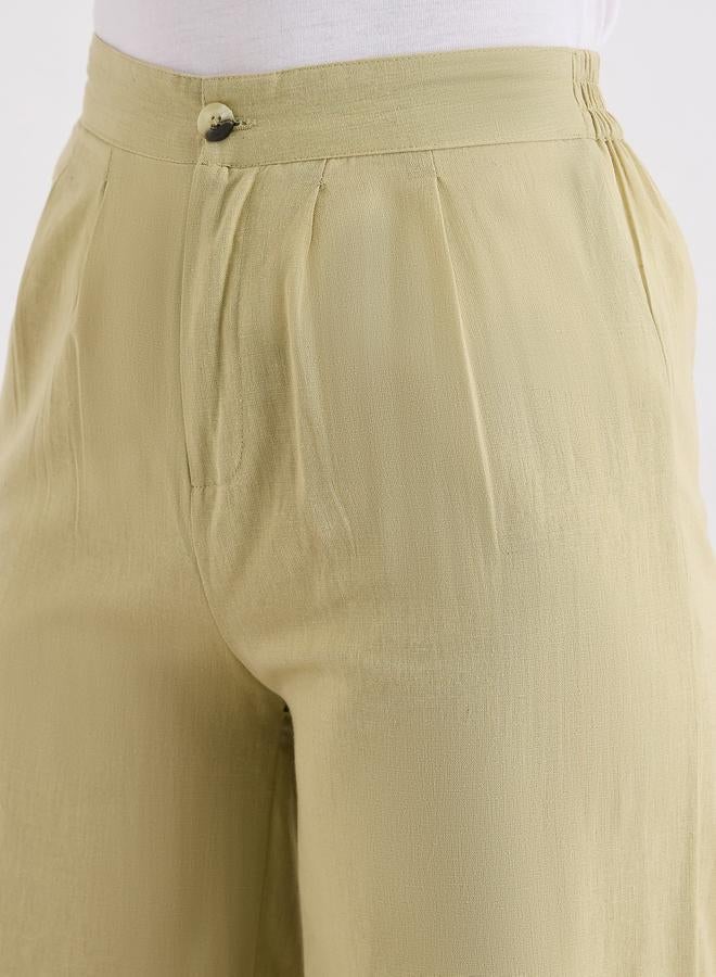 Styli Green Casual Wide Leg Culottes - Image 3