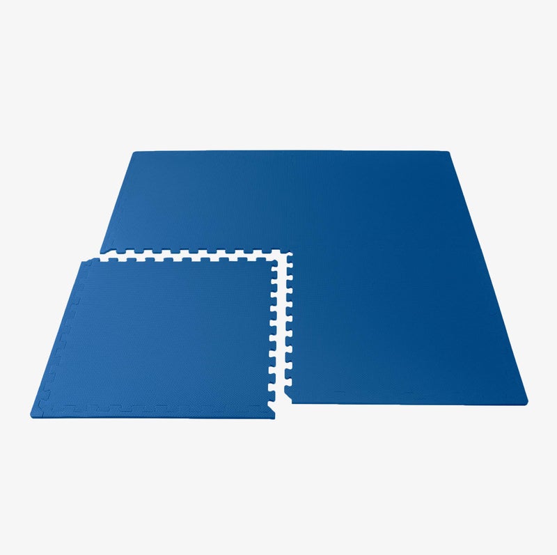 We Sell Mats 3/8 Inch Thick Multipurpose Exercise Floor Mat with EVA Foam, Interlocking Tiles, Anti-Fatigue for Home or Gym, 24 in x 24 in, Blue (M24-10M) - Image 5