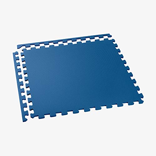 We Sell Mats 3/8 Inch Thick Multipurpose Exercise Floor Mat with EVA Foam, Interlocking Tiles, Anti-Fatigue for Home or Gym, 24 in x 24 in, Blue (M24-10M) - Image 4
