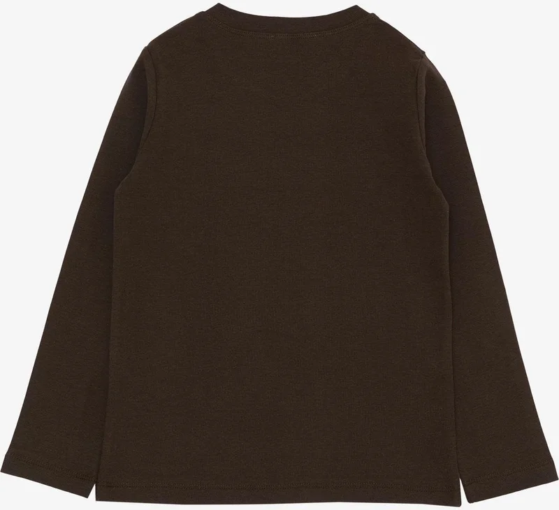 Breeze Boy Long Sleeve T-Shirt Basic 4-8 Years, Bitter Brown