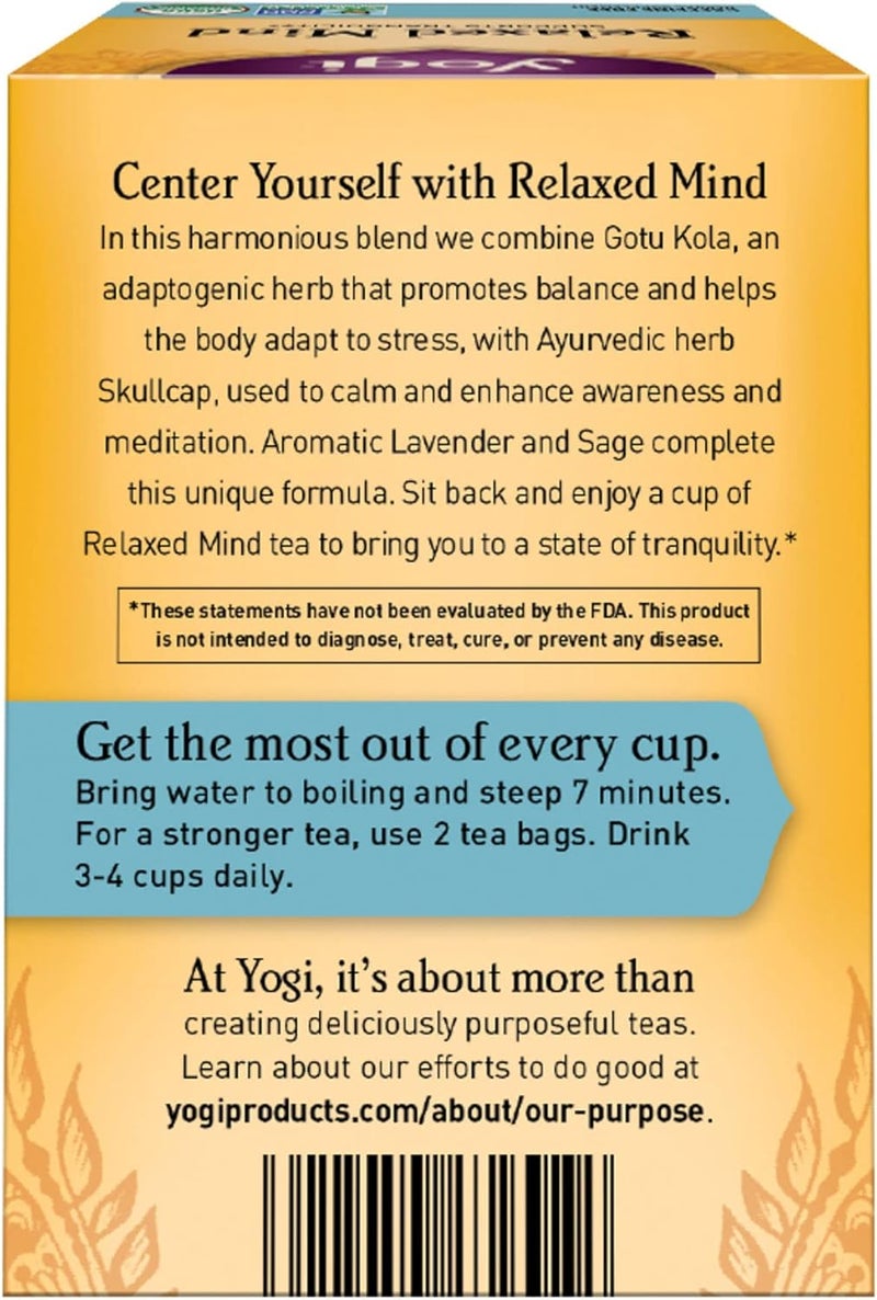 Yogi Tea, Relaxed Mind, 16 Count - Image 5