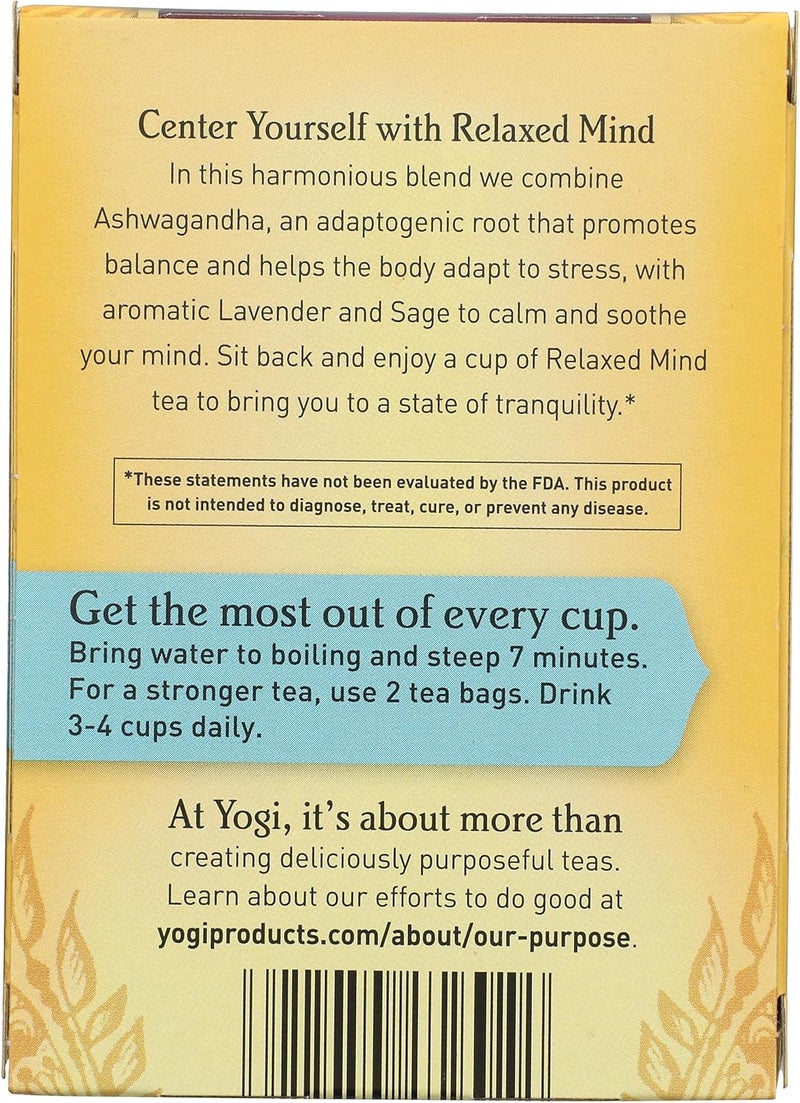 Yogi Tea, Relaxed Mind, 16 Count - Image 4