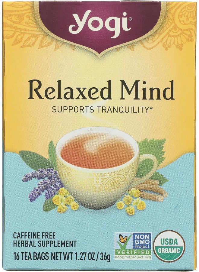 Yogi Tea, Relaxed Mind, 16 Count - Image 1