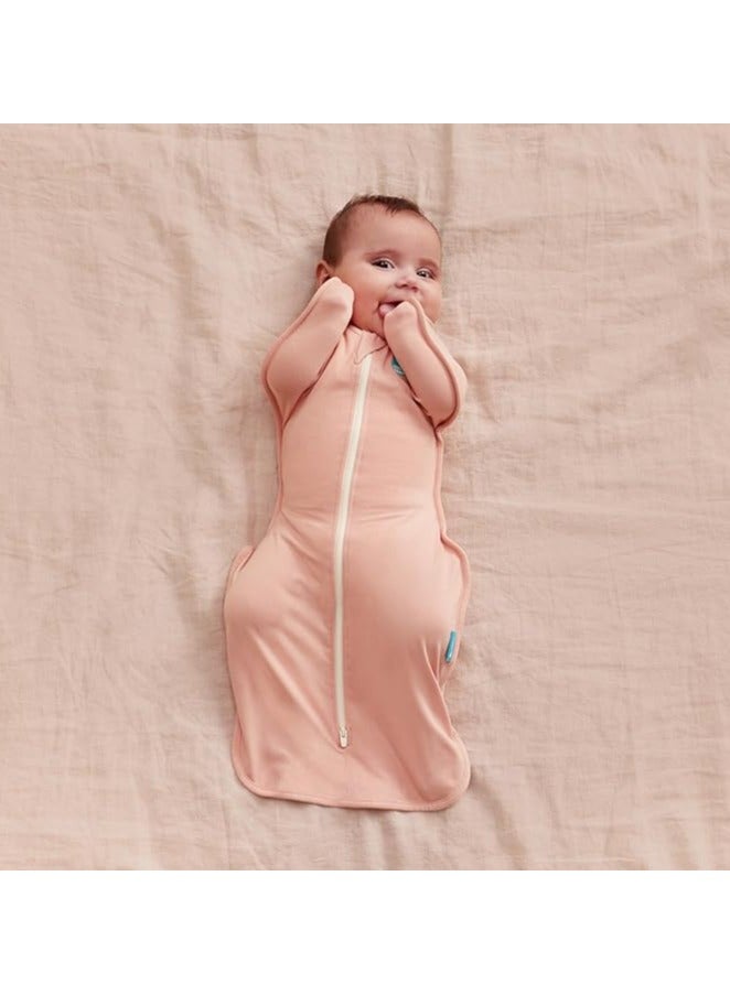 LOVE TO dream Blush Baby Swaddle Wrap – Soft Cotton Infant Sleepwear, Adjustable Newborn Swaddle Sack for Baby Boy & Girl, Cozy Sleep Wrap for Comfortable Rest - Image 1