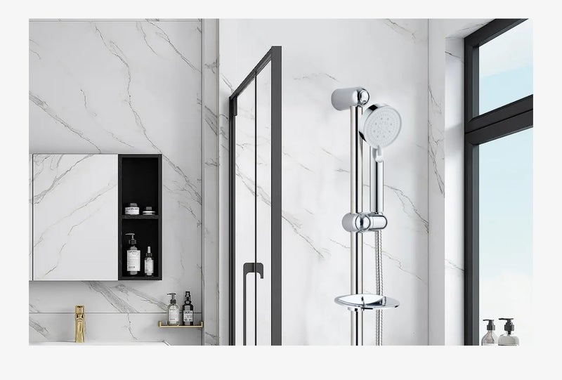 High-Grade Chrome Handheld Shower Head with 1.5M Hose – Multi-Function Spray Modes - Image 4
