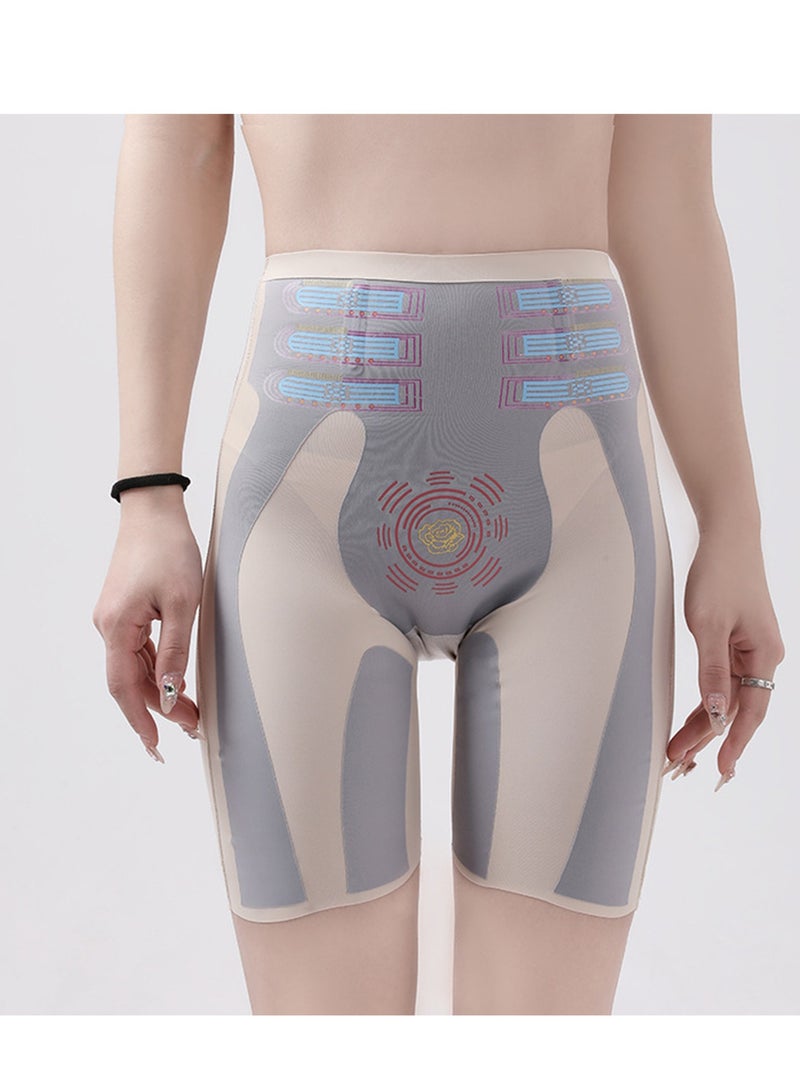 Excefore High Waisted Tummy Control Pants High Waisted Shapewear for Women Fiber Restoration Shaper Lifter Light Tummy Control Shorts Thigh Tummy and Hip Lift Pants Shapewear L Size - Image 4