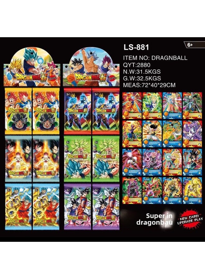 Baby Three-year-old Game King Card Kulomi One Piece Dragon Ball Naruto Stilzai Card Animation-color:Dragon Ball 2880 Bags/piece-Specifications: Private Photos Will Not Be Sent  - Image 1