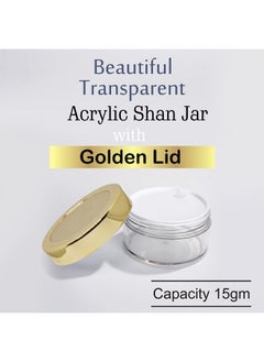 Zenvista Meditech Avnii Organic's Cosmetics Shan Jars with Very Beautiful Gold Lids, for Lip Balms and Skin Care- Pack of 8 ( Capacity 15 Gms) - pzsku/ZAFABF31B1D06F4FF3443Z/45/_/1738306471/096ad0a6-8396-49fd-be3e-24341d337a41