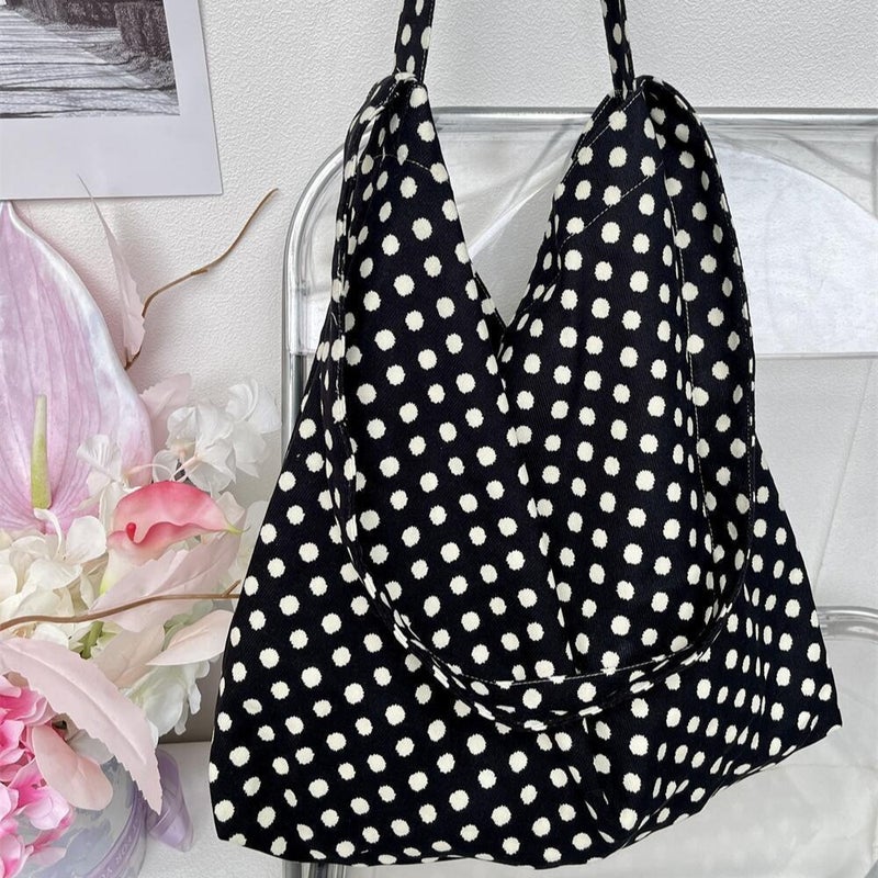 South Korea Dongdaemun New Style Fresh Floral Canvas Bag Women'S Street All-Match Underarm Bag Shoulder Bag Large Capacity Women'S Bag - Image 2