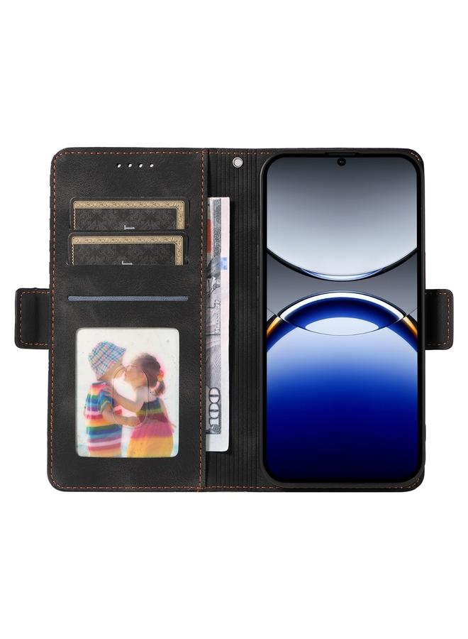 اس-توب جراب هاتف OPPO Find X8 Pro من الجلد المنقوش بنقشة معينية مرصعة بالنجوم - Image 4