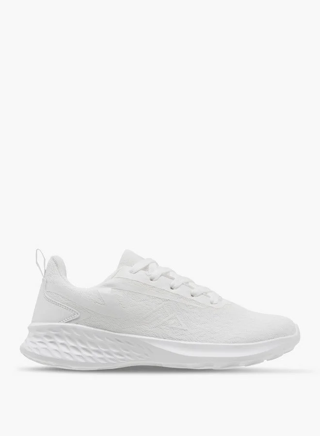 Textured Lace-Up Sports Shoes
