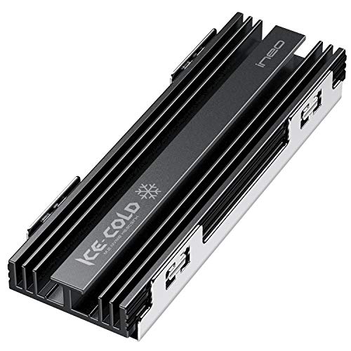 ineo M.2 heatsink 2280 SSD with Thermal Silicone pad for PC / PS5 M.2 PCIE NVMe SSD [M16] - Image 1