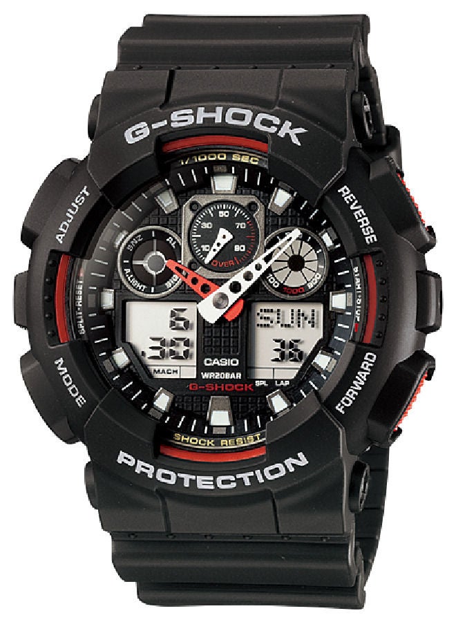 CASIO G-SHOCK Men's Analog & Digital Dial Strap Watch GA100-1A4 - Image 1