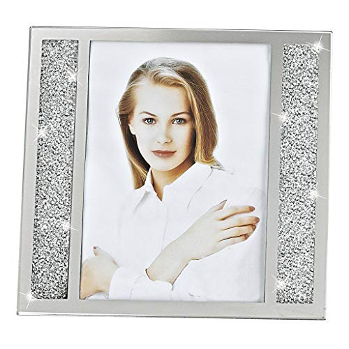 Badash - Lucerne Freestanding Crystalized Glass Picture Frame 5x7 - Image 1