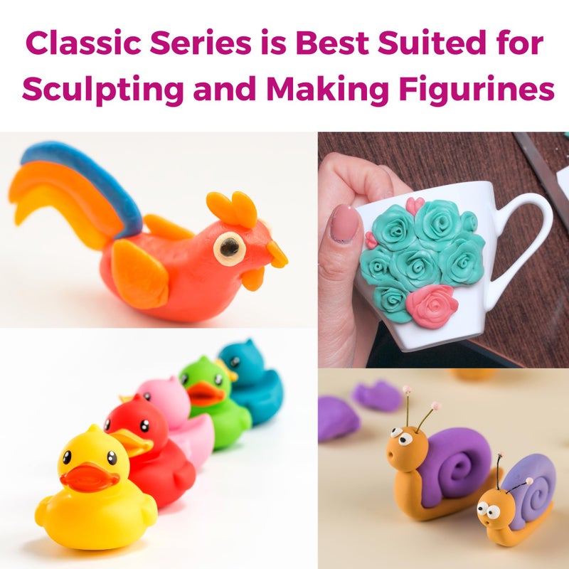 Oytra طين بوليمر أويتر للخبز في الفرن 100 جرام للنحت DIY تماثيل فن وحرف سلسلة كلاسيكية للمبتدئين والفنانين والمحترفين (رخامي) - Image 3