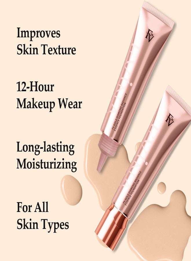FV Flawless Matte Liquid Foundation, Full Coverage & Oil-Free Foundation Makeup, Hydrating Formula, Long-Wear Foundation for All Skin Types (Natural, 1.05FL.OZ) - Image 4