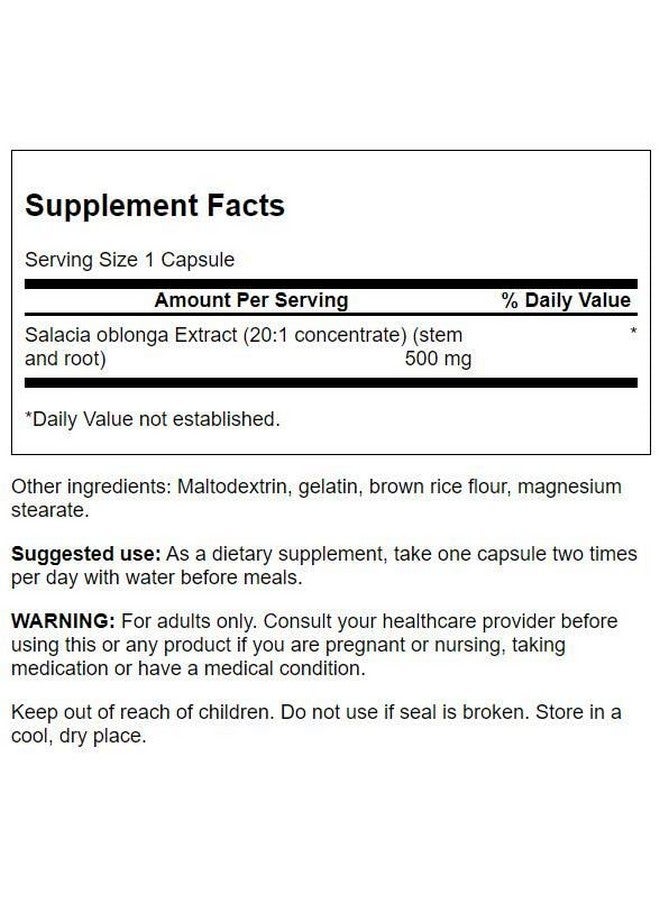 Swanson HERB SALACIA Oblonga 20:1 500MG 60CP - Image 2
