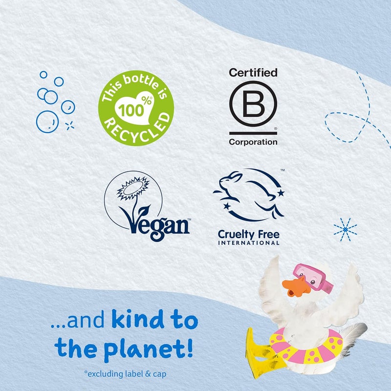 Childs Farm Kids Hair  Body Wash for Dry Sensitive Skin Blackberry  Organic Apple Gently Cleanses Vegan CrueltyFree 84 Fl Oz - Image 5