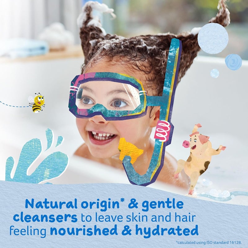 Childs Farm Kids Hair  Body Wash for Dry Sensitive Skin Blackberry  Organic Apple Gently Cleanses Vegan CrueltyFree 84 Fl Oz - Image 3