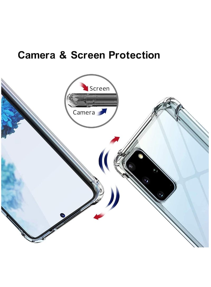 ELTRAZONE Samsung Galaxy S20 Ultra Case Cover Protective Shock Absorption Bumper soft Transparent Case (Clear) - Image 2