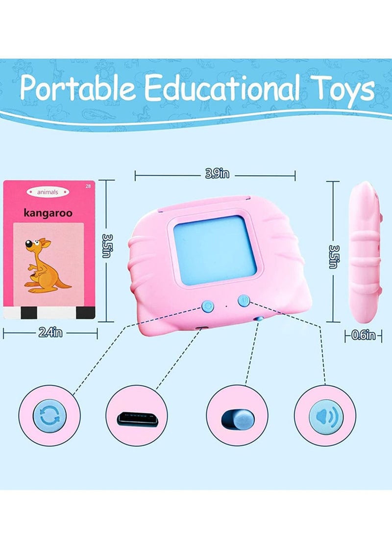 Educational Learning Kids Educational Toy English Arabic Listening Learning education games Toys 112 PCS girls Talking Glitter Card With Sound Effects With 224 Visual Words Educational Learn - Image 3