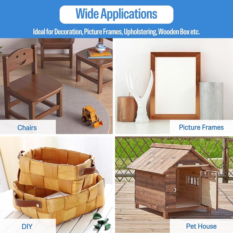 Meite 22 Gauge 71 Series 3/8" Crown Wide 1/2" Leg Length Galvanized Staples for Upholstery Stapler 10,020 PCS/Box (1 Box) - Image 5