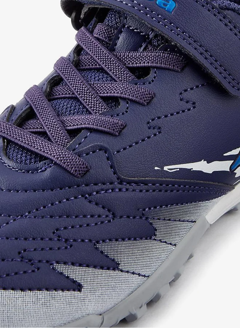 كابا أحذية كرة قدم للأولاد بنعل صناعي وشريط لاصق ولسان سحب