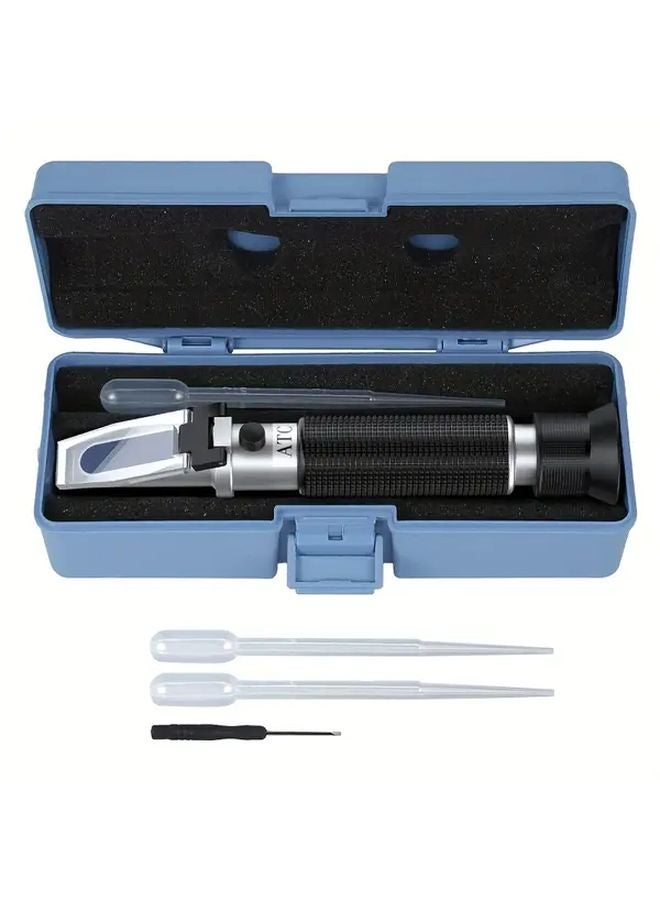 Salinity Refractometer 0 100 PPT ATC Function Salt Density Meter for Seawater Pools - Image 5