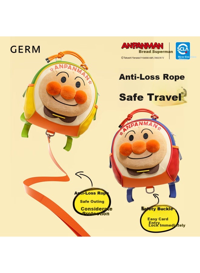 Germ Breadman Kids Backpack Kindergarten School Bag Ultra-light Large Capacity Travel Cute Bag Gift Orange Soda - Image 2