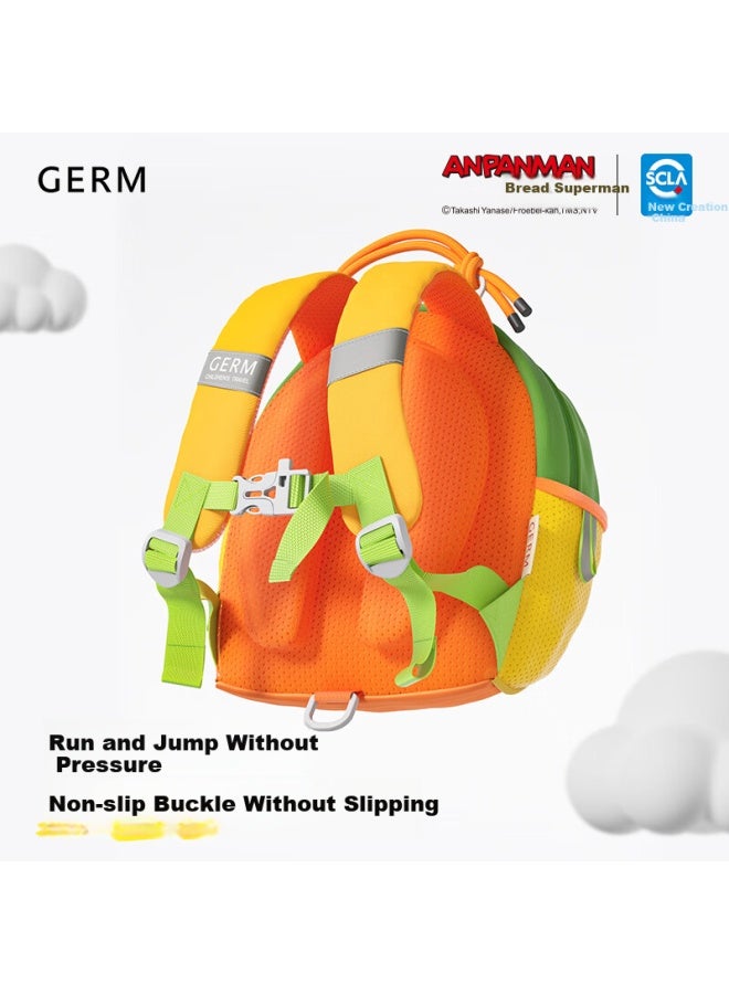 Germ Breadman Kids Backpack Kindergarten School Bag Ultra-light Large Capacity Travel Cute Bag Gift Orange Soda - Image 3