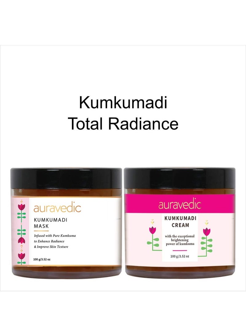 AURAVEDIC Kumkumadi Cream & Kumkumadi Mask, Each 100 Gm - Image 2