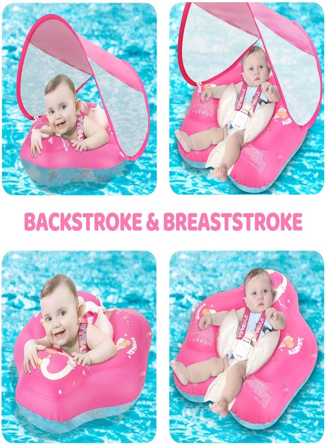 LOOWARTS Baby Float with Canopy,Infant Pool Float with Safety Seat,Baby Swimming Float & Swim Float & Water Float UPF50+ UV Protection for Toddler from 3 to 36 Months (S:3-12 Month) - Image 5