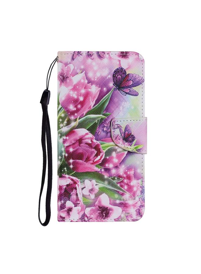 إيدويي جراب لهاتف Huawei P Smart 2021 / Y7a، جراب جلدي من البولي يوريثان قابل للطي أفقيًا بنمط رسم ملون مع حامل وفتحات للبطاقات ومحفظة وحبل تعليق - Image 2