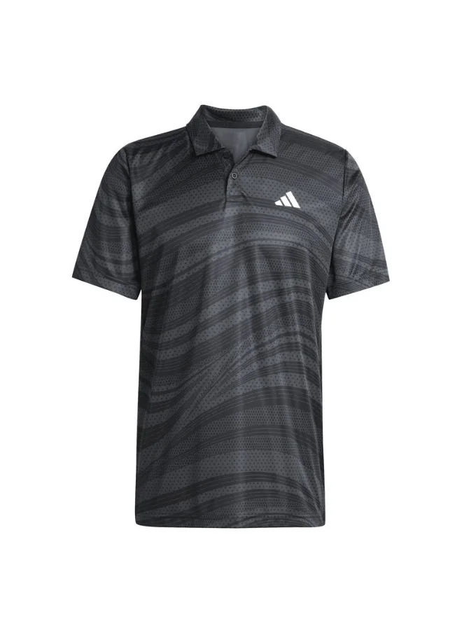 Adidas adidas CLUB GRAPH POLO Black Tennis POLO SHIRTS for Men - XS