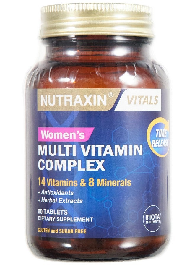 NUTRAXIN Women's Multivitamin Mineral Complex Complete Daily Supportwith 14 Vitamins 10 Minerals Energy Immunity Bone Health Non GMO Gluten Free 60 Tablets - Image 4